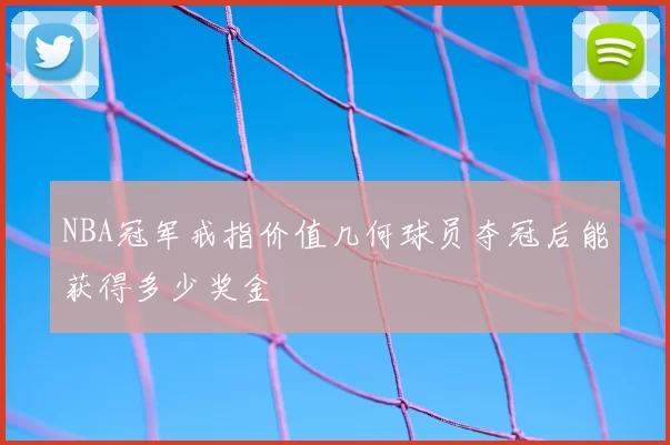 NBA冠军戒指价值几何球员夺冠后能获得多少奖金